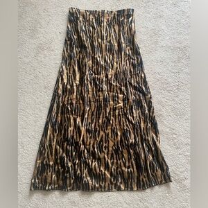 H&M animal print maxi skirt